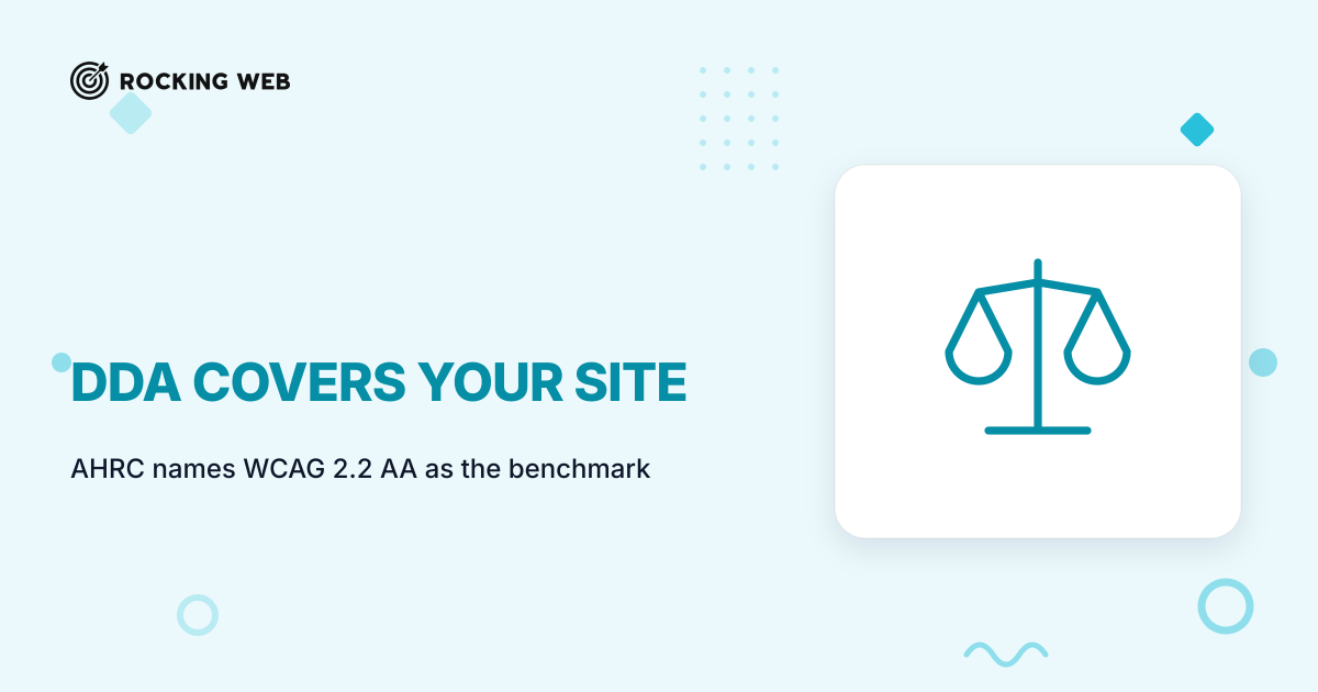 The DDA Applies to Clinic Websites: WCAG 2.2 AA Test