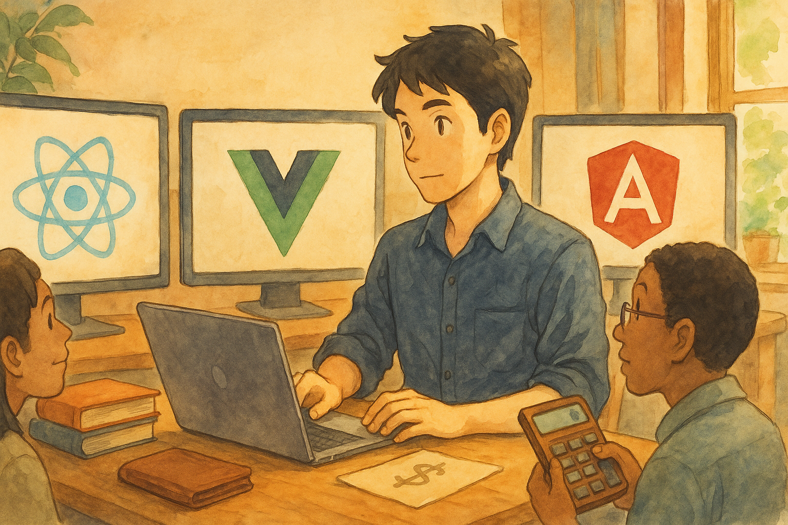 React vs Vue vs Angular: $23K Cost Impact [2025 Analysis]