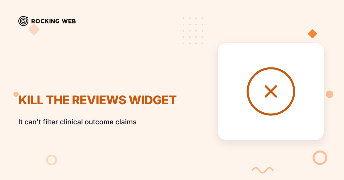 Why You Cannot Embed a Reviews Widget on a Health Website