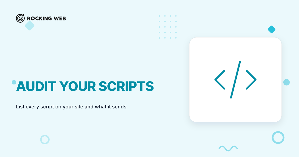 A third-party scripts inventory is a written list of every external script on your website, what each one sends, and where it goes. Most clinic and dental practice sites carry scripts nobody has checked against the Australian Privacy Principles, and the fix starts with a browser tab, not a lawyer.
